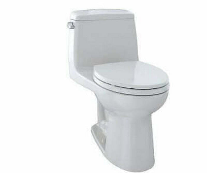Toto Toilet, 1.28 Gpf, E-Max, Floor Mount, Elongated, Colonial White by Vanessa Jane