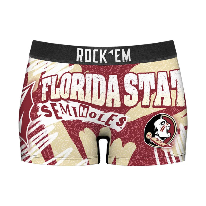 Women's Boy Shorts - Florida State Seminoles - Team Blast by Rock 'Em Socks