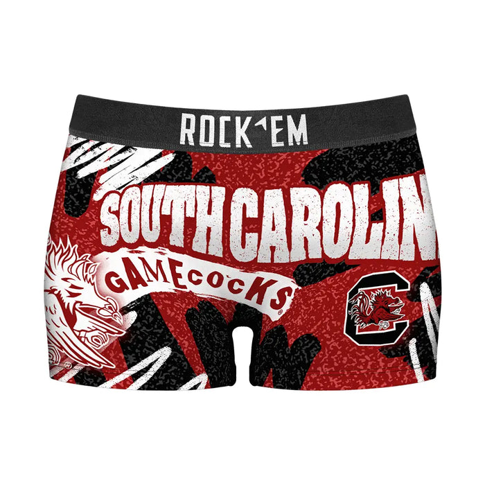 Women's Boy Shorts - South Carolina Gamecocks - Team Blast by Rock 'Em Socks