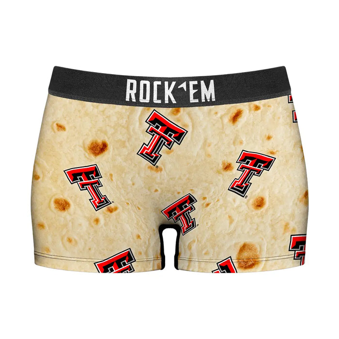 Women's Boy Shorts - Texas Tech Red Raiders - Full Tortilla by Rock 'Em Socks