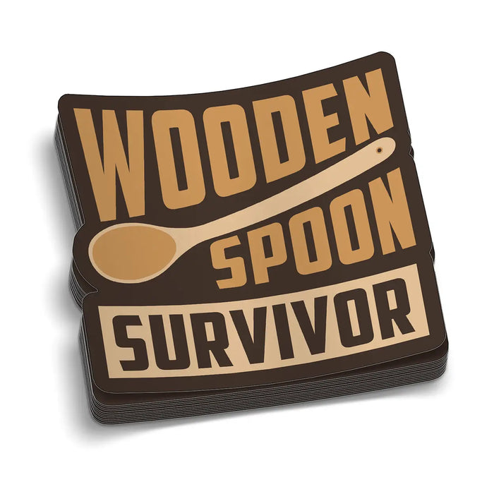 Wooden Spoon Hard Hat Decal by Armed American Supply