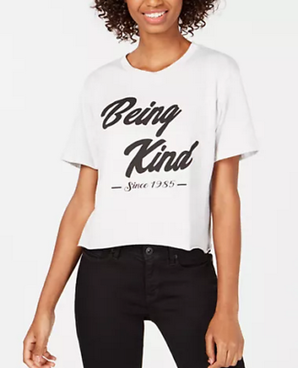 Rebellious One Juniors Kind Cotton Graphic T-Shirt by Vanessa Jane