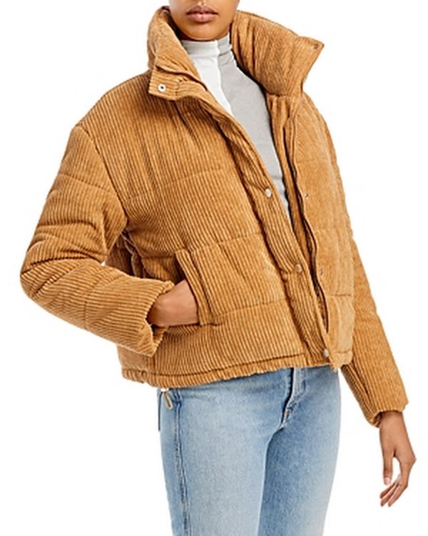 Bagatelle. Nyc Corduroy Puffer Jacket, Size XS by Vanessa Jane