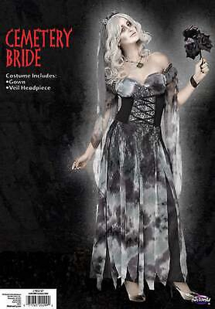 Halloween Woman’s Cemetery Bride Adult Costume Size Medium by Fun World by Vanessa Jane