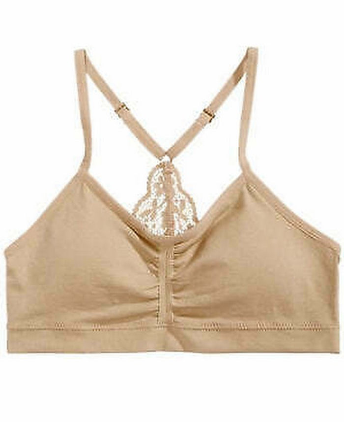 Maidenform Lace-Back Ruched Seamless Crop Bra, Little Girls, Size S 6/6 by Vanessa Jane