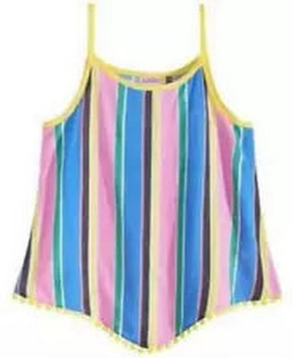 Epic Threads Big Girls Striped Diamond Challis Tank Top, Size XL by Vanessa Jane