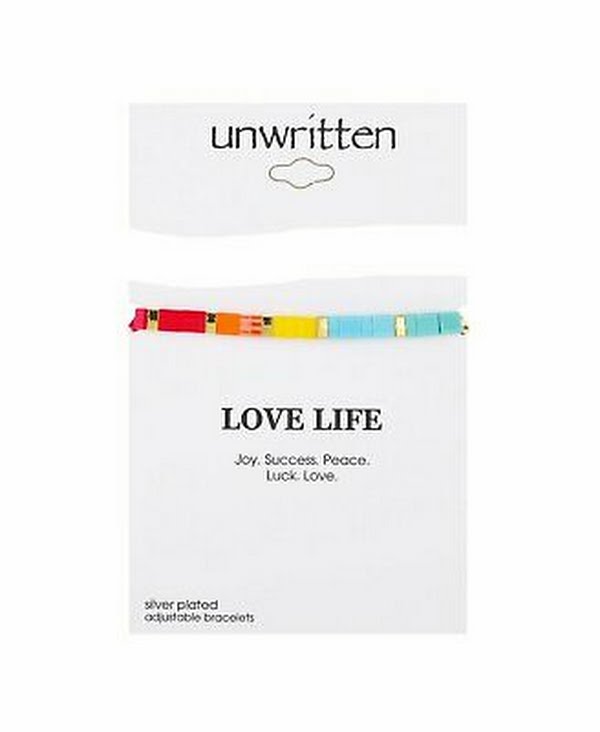 Unwritten Gold Flash Plated Multi-Color Bracelet by Vanessa Jane