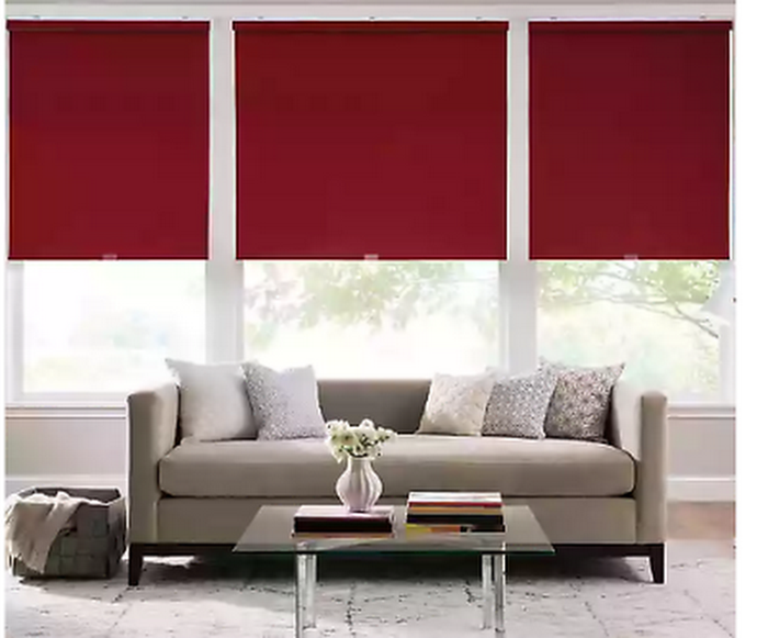 Real Simple(R) Cordless Cotton Twill Roller Shade by Vanessa Jane