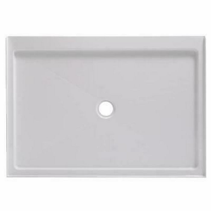 Foremost 4834C-W 48 x 34 Three Wall Alcove Shower Base With Center by Vanessa Jane