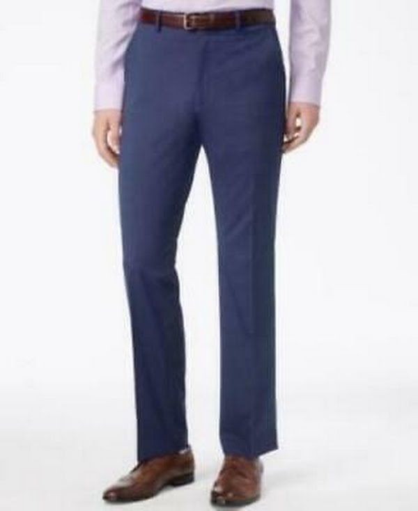Alfani Mens Pindot Slim Fit Dress Pants, Size 33W by Vanessa Jane