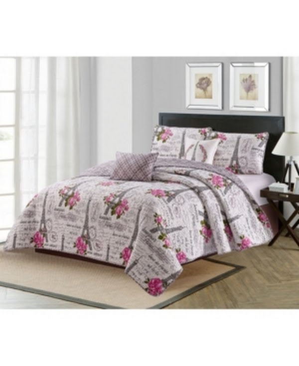 HARPER LANE Vintage Paris 5 Piece Quilt Set King by Vanessa Jane