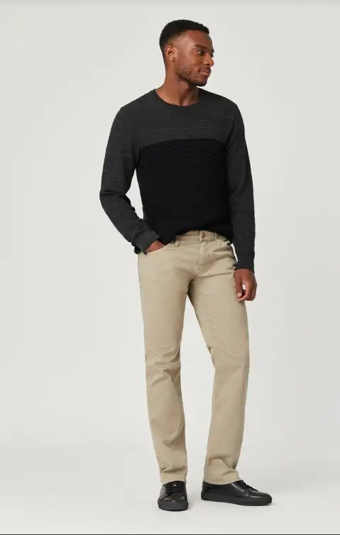 Zach Beige Twill - Straight Leg by Boutique 23