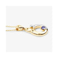 0.19 CTTW Heart Violet Tanzanite Prong Silver Mom Pendant Necklace by Fine Color Jewels