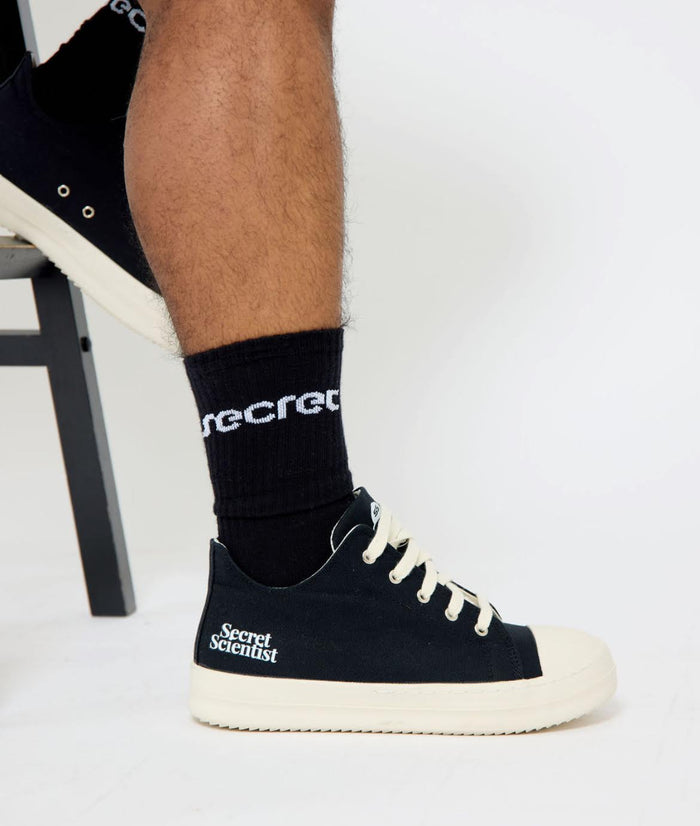 Black Standard Secret Socks - Black by SecretScientist