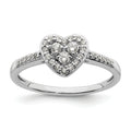 0.26 Ct 10k White Gold Lab Grown Diamond Cluster Halo Pave Engagement Ring by Fine Color Jewels