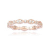 0.27 Ct Round White Sapphire Prong Silver Eternity Ring
