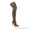 Gisele - Orange Camo  {Lycra} {Order 1/2 Size Larger}