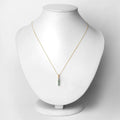 0.42 Ct Genuine Oval Alexandrite and Diamond 18K Yellow Gold 3 Stone Pendant by Fine Color Jewels