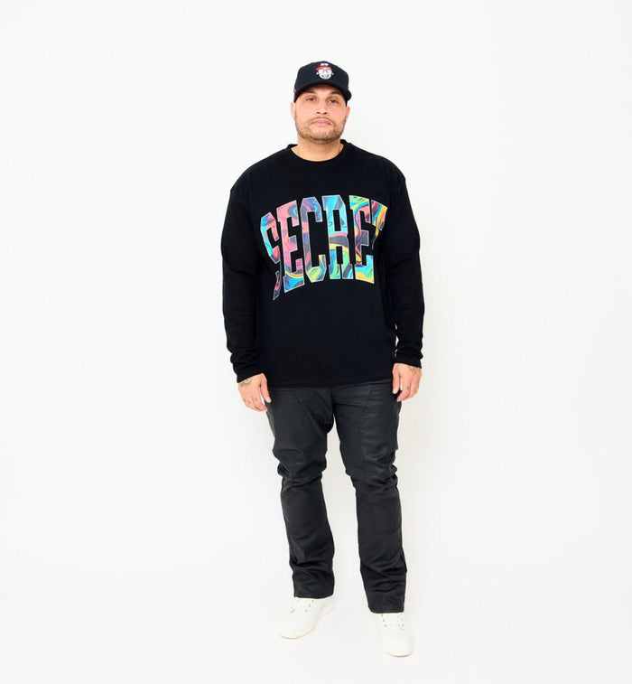 Multi Color - Long Sleeve Tee Black by SecretScientist
