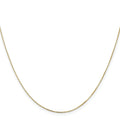 0.5 mm 14k Gold Box Chain with Lobster Clasp by Fine Color Jewels