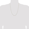 0.5 mm 14k Gold Box Chain with Lobster Clasp by Fine Color Jewels