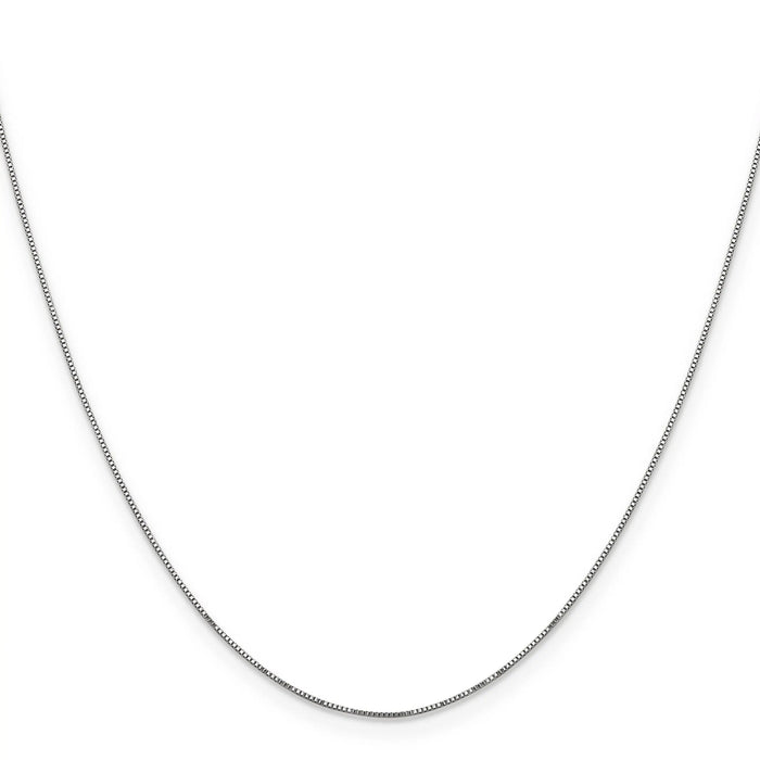 0.5 mm 14k Solid Gold Box Link Chain For Women by Fine Color Jewels