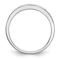 0.51 Ct Round Blue Sapphire Channel Set White Gold Eternity Band Ring by Fine Color Jewels