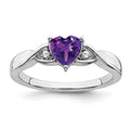0.77 Ct Heart Gemstone and White Diamond Prong Silver Three Stone Twisted Band Ring by Fine Color Jewels
