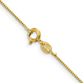 0.8 mm Gold-plated Sterling Silver Box Chain 18 inch by Fine Color Jewels