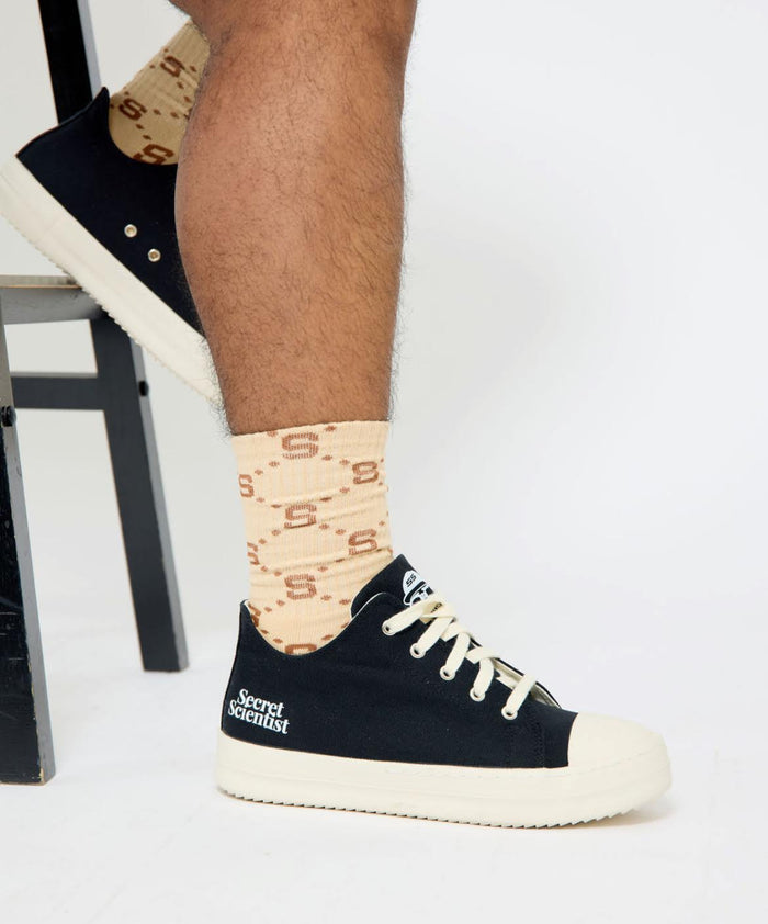 Secret Scientist All Over Print Socks - Brown/Tan by SecretScientist