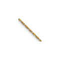 0.95 mm 14K Yellow Gold Twisted Box Chain with Lobster Clasp by Fine Color Jewels
