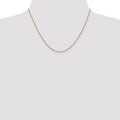 0.95 mm 14K Yellow Gold Twisted Box Chain with Lobster Clasp by Fine Color Jewels