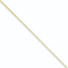 0.9mm Gold-plated Sterling Silver Box Chain 18 inch