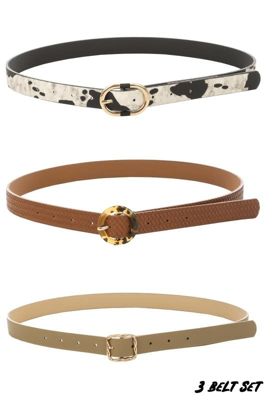 Faux Leather Belts by Boutique 23