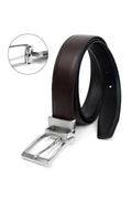 Reversible Genuine Leather Black/Brown Men's Belt by Boutique 23
