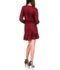 Michael Kors Cheetah Print Plisse Jacquard Surplice V-Neck Dress by Vanessa Jane