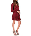 Michael Kors Cheetah Print Plisse Jacquard Surplice V-Neck Dress by Vanessa Jane