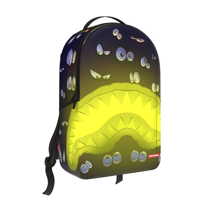 Sprayground Eyes on You Glow in the Dark Effect DLXR Backpack B7121 by I-Max Fashions