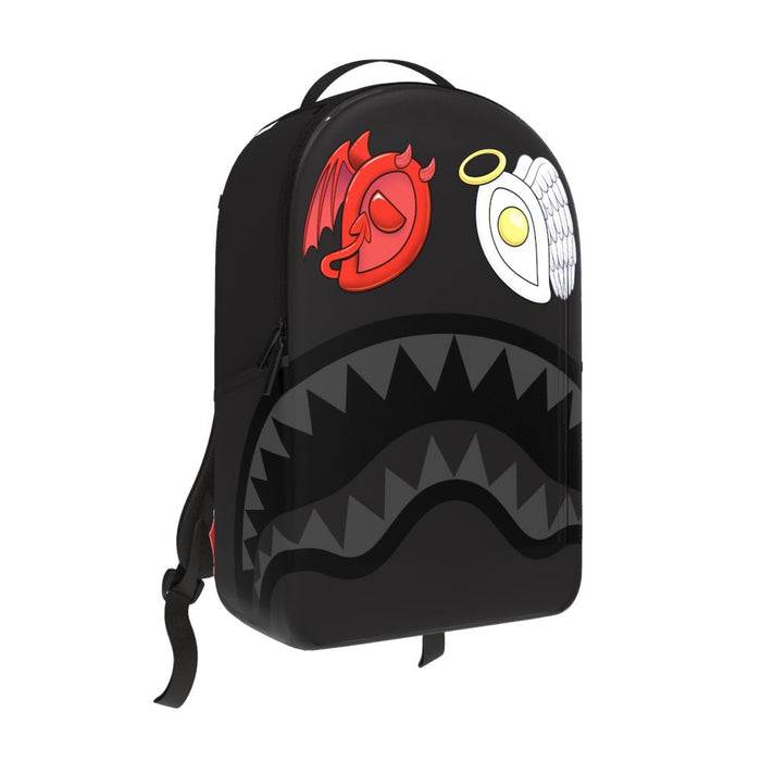 Sprayground Black Removable Eyes DLXSV Backpack B7556 by I-Max Fashions