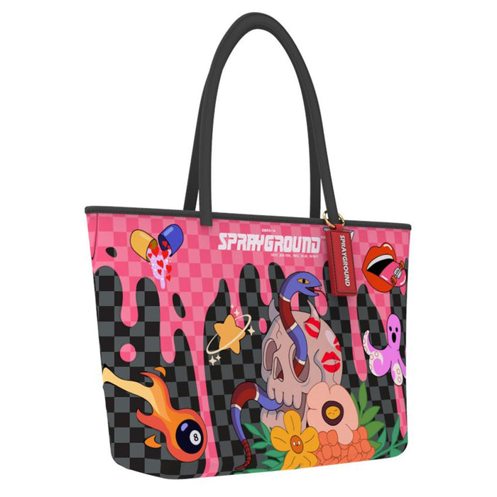 Sprayground WTF Skull Drip Tote T7862 by I-Max Fashions