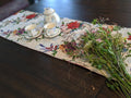 DaDa Bedding Floral Roses Tropical Paradise Birds Woven Tapestry Dining Table Runner (18116) by DaDalogy Bedding Collection