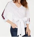Almost Famous Juniors Tie-Front Top by Vanessa Jane