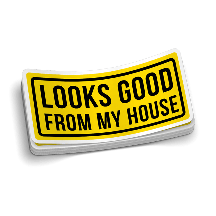Looks Good Hard Hat Decal by Armed American Supply