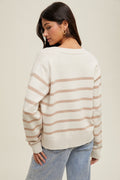 Striped Cami and Cardigan Set by Boutique 23