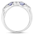 2.31 Carat Genuine Tanzanite .925 Sterling Silver Ring by Bids.com