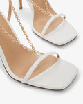 Express Chain Strap High Heeled Sandals, Size 9 by Vanessa Jane
