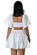 Off or On the Shoulder Cut Out Mini Dress by The House of Stylez