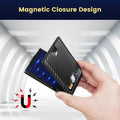Minimalist Carbon Fiber Wallet for Men – Slim Bifold with Money Clip & RFID Protection by DailySale