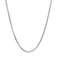 Sterling Silver Rhodium Plated Round Box Chain 1.8mm by Bids.com