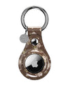 Brown Floral Airtag Case